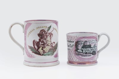 Lot 903 - Two Sunderland lustre mugs