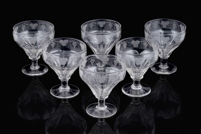 Lot 946 - A set of six large rummers