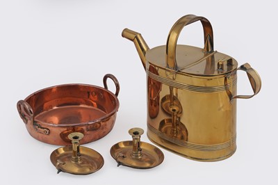 Lot 409 - A selection of copper and brassware