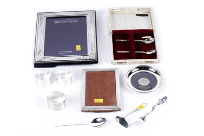 Lot 179 - Elizabeth II silver items including two photograph frames