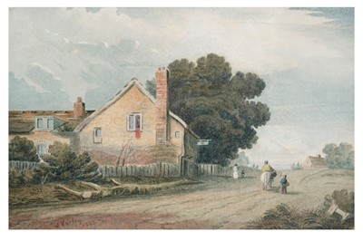 Lot 153 - John Varley-"The Bell at Edmonton" | watercolour