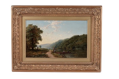 Lot 1579 - Edward H. Niemann - An afternoon by the river, Summer | oil