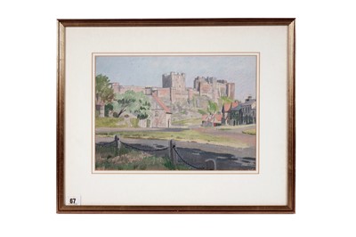 Lot 1658 - James Walker Tucker - Bamburgh Castle from The Grove | gouache
