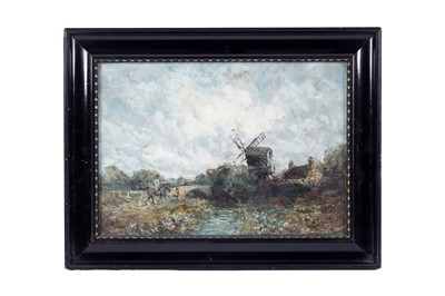 Lot 1580 - John Falconar Slater - Landscape with a windmill | watercolour