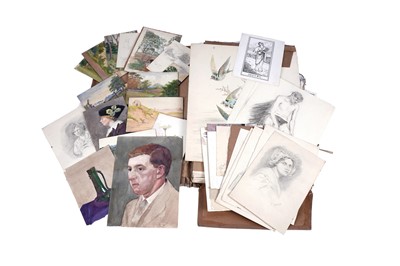 Lot 1625 - F. Stabell - Portfolio of artworks | mixed media