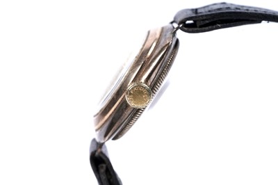 Lot 754 - Rolex Oyster: a 9ct yellow gold cased manual wind wristwatch