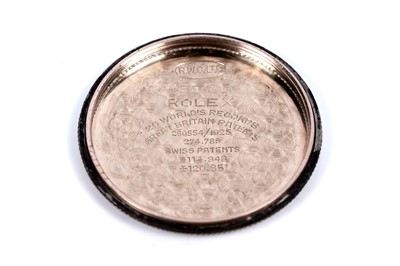 Lot 754 - Rolex Oyster: a 9ct yellow gold cased manual wind wristwatch