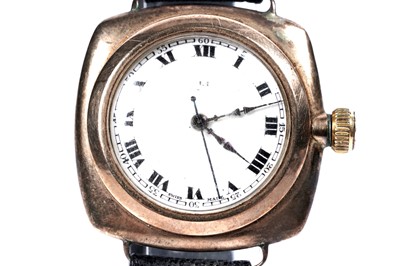 Lot 754 - Rolex Oyster: a 9ct yellow gold cased manual wind wristwatch