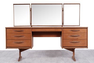 Lot 92 - Franck Guille for Austin Suite: a mid-20th Century teak dressing table
