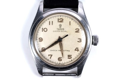 Lot 764 - Tudor Oyster Royal: a stainless steel cased manual wind movement