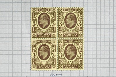 Lot 375 - Great Britain: EVII 1911 sg277 mint block of four