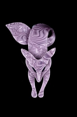 Lot 81 - A Léa Stein celluloid fox brooch