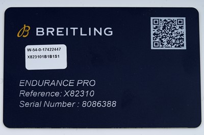 Lot 151 - Breitling Endurance Pro Ironman Finisher: a quartz chronograph calendar wristwatch