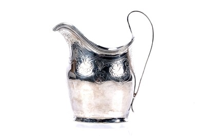 Lot 234 - A George III silver cream jug