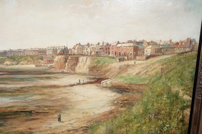 Lot 242 - John Falconar Slater - A view of Whitley Bay, looking south towards Cullercoats, and Tynemouth | oil