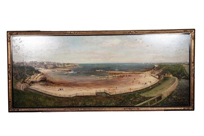 Lot 243 - John Falconar Slater - A view of Cullercoats bay from the South | oil
