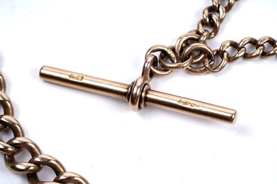 Lot 38 - An 18ct gold Albert watch chain