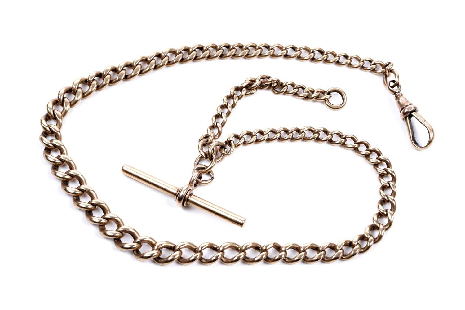 Lot 38 - An 18ct gold Albert watch chain