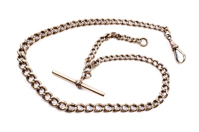 Lot 38 - An 18ct gold Albert watch chain