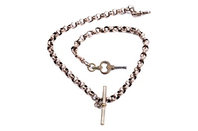 Lot 40 - A 9ct rose gold belcher chain