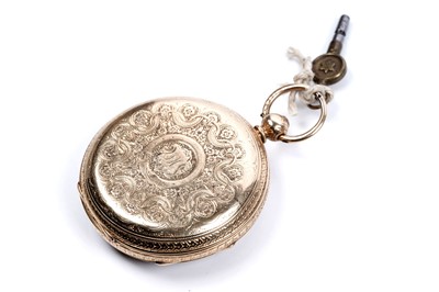 Lot 75 - An 18ct gold cased open faced pocket watch
