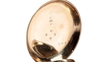 Lot 75 - An 18ct gold cased open faced pocket watch