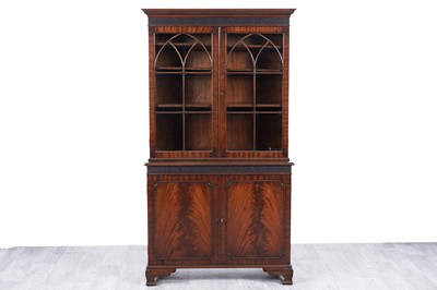 Lot 88 - A Georgian style mahogany bookcase