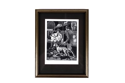 Lot 746 - Tirzah Garwood - The Dog Show | wood engraving