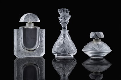 Lot 643 - Three Lalique perfume bottles