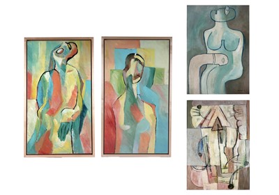 Lot 63 - Beverley Peter Meyers - Four studies | acrylic