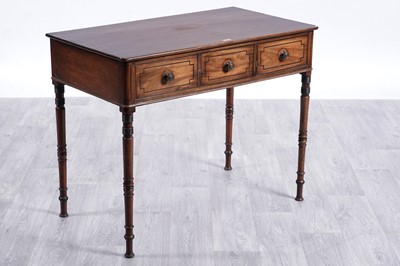 Lot 6 - A Victorian inlaid mahogany side table