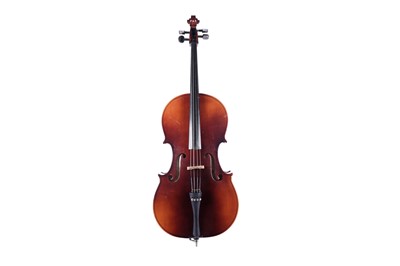 Lot 51 - A Czechoslovakian half-sized cello