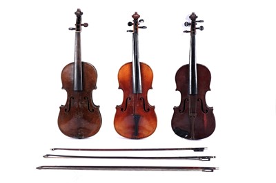 Lot 40 - Three violins