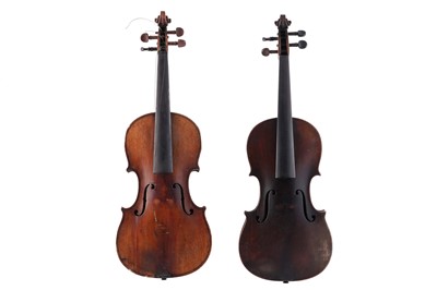 Lot 46 - Two violins for restoration