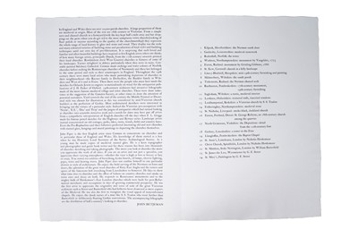 Lot 286 - John Piper - Eight signed prints from 'A Retrospect of Churches' | lithographs