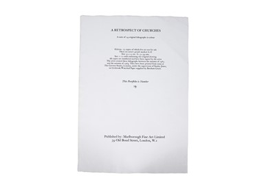 Lot 286 - John Piper - Eight signed prints from 'A Retrospect of Churches' | lithographs