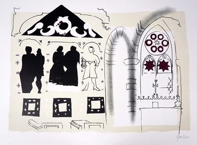 Lot 286 - John Piper - Eight signed prints from 'A Retrospect of Churches' | lithographs