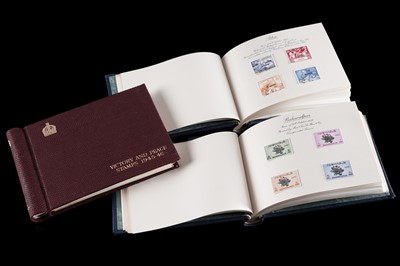 Lot 465 - Three albums of stamps: 75th Anniversary of the UPU; and Victory and Peace edition Commonwealth