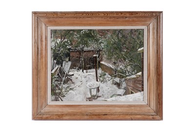 Lot 715 - Peter John Garrard - The Blackbird in Our Garden | oil