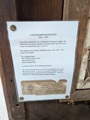 Lot 258 - Louis Bosworth Hurt - Highland Cattle watering in a Mountain Glen | oil