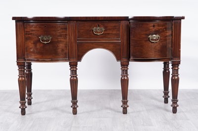 Lot 8 - A late Georgian mahogany sideboard