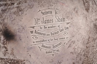 Lot 157 - A George V silver salver