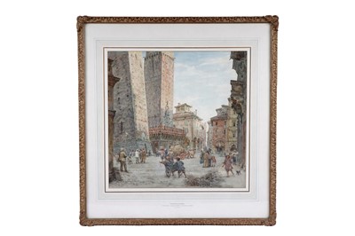 Lot 1620 - Thomas Matthew Rooke RWS - Leaning Towers of Bologna | watercolour