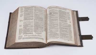 Lot 105 - Robert Barker's Bible | 1615
