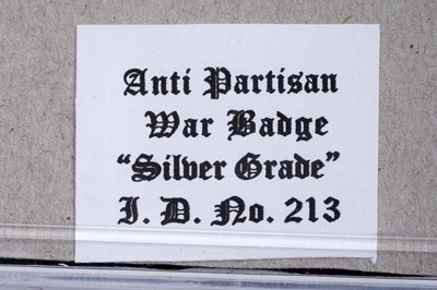 Lot 723 - A German Second World War Anti-Partisan war badge