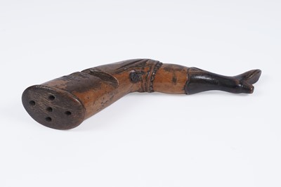 Lot 233 - A treen knitting sheath