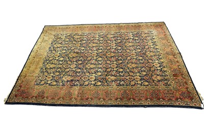 Lot 987 - An antique Persian hand-made Tabriz carpet