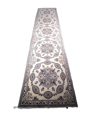 Lot 1000 - A fine Persian hand-made Nain runner
