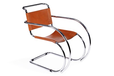 Lot 502 - After Ludwig Mies Van Der Rohe: an ‘MR20’ model elbow chair