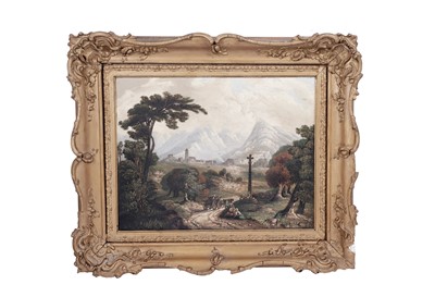 Lot 1593 - E. Ormsby - A Continental landscape | oil